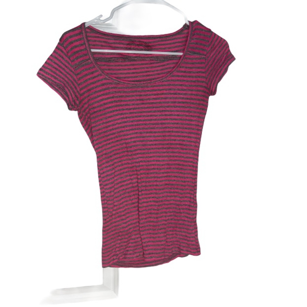 (Unknown Brand) Pink and Grey Striped Shirt